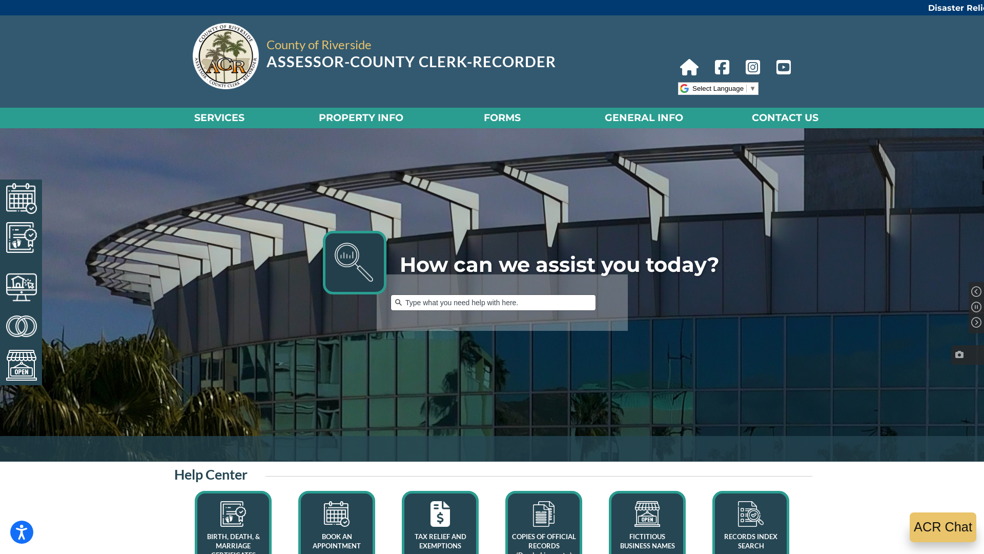 Riverside County Assessor - County Clerk - Recorder - Home Page