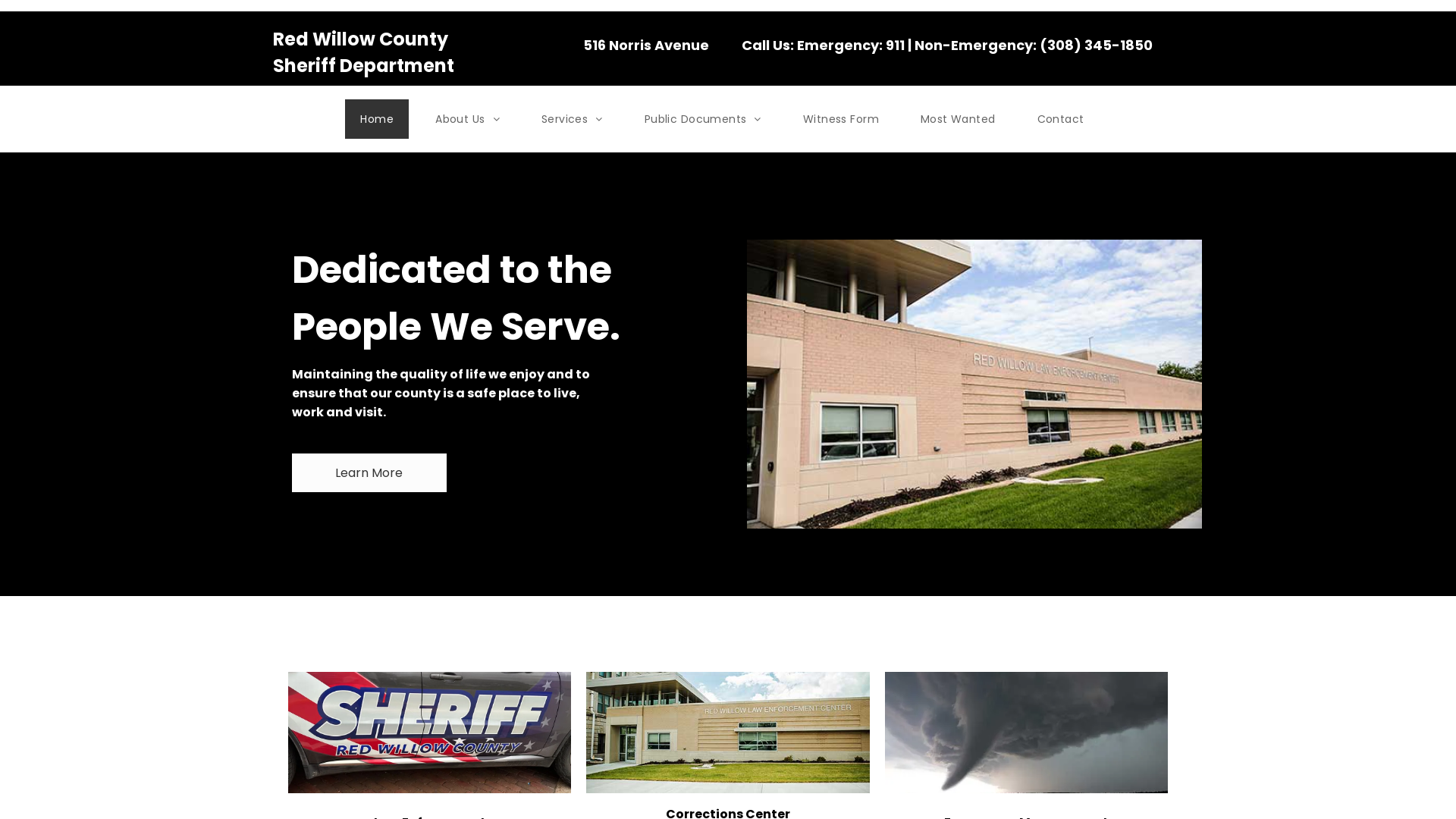 Home | Red WIllow County Sheriff