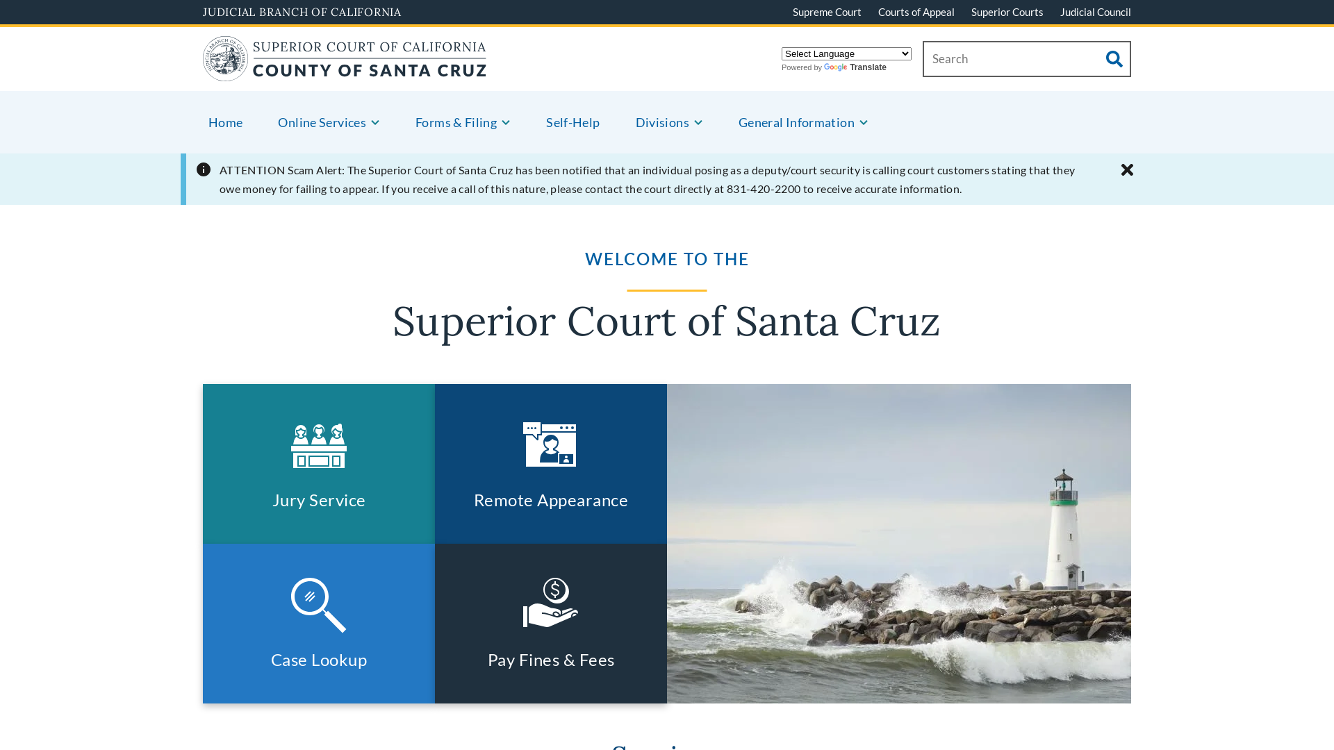 Home | Superior Court of California | County of Santa Cruz