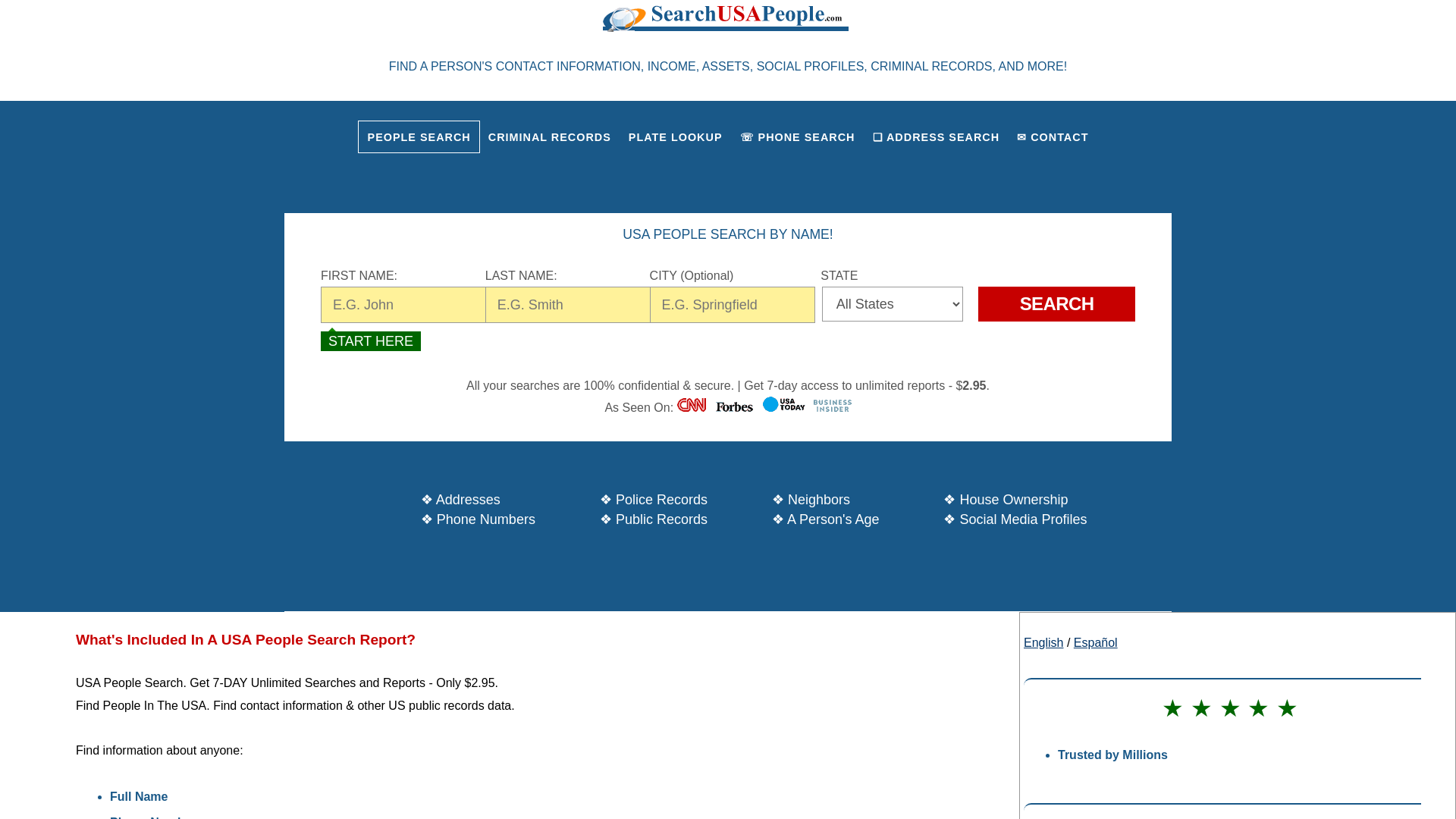 USA People Search | People Finder, Address & Phone Lookup