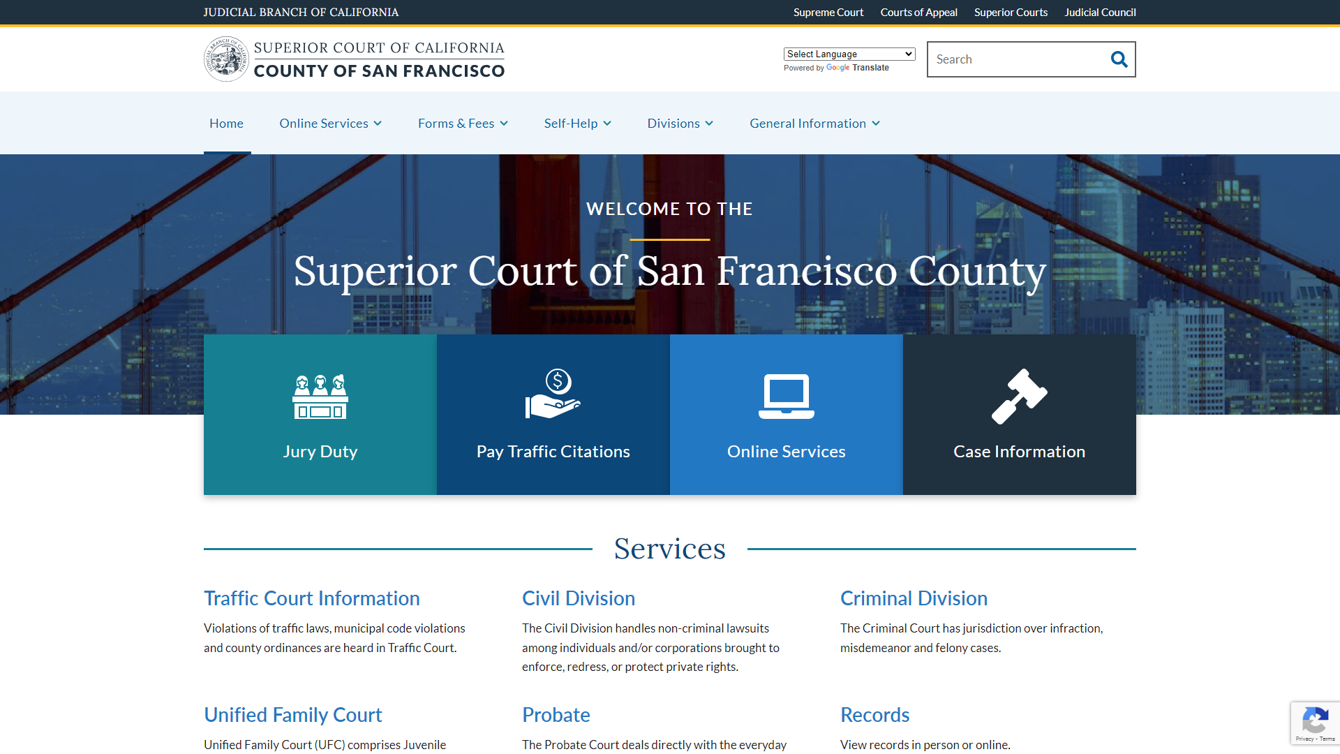 Home | Superior Court of California | County of San Francisco