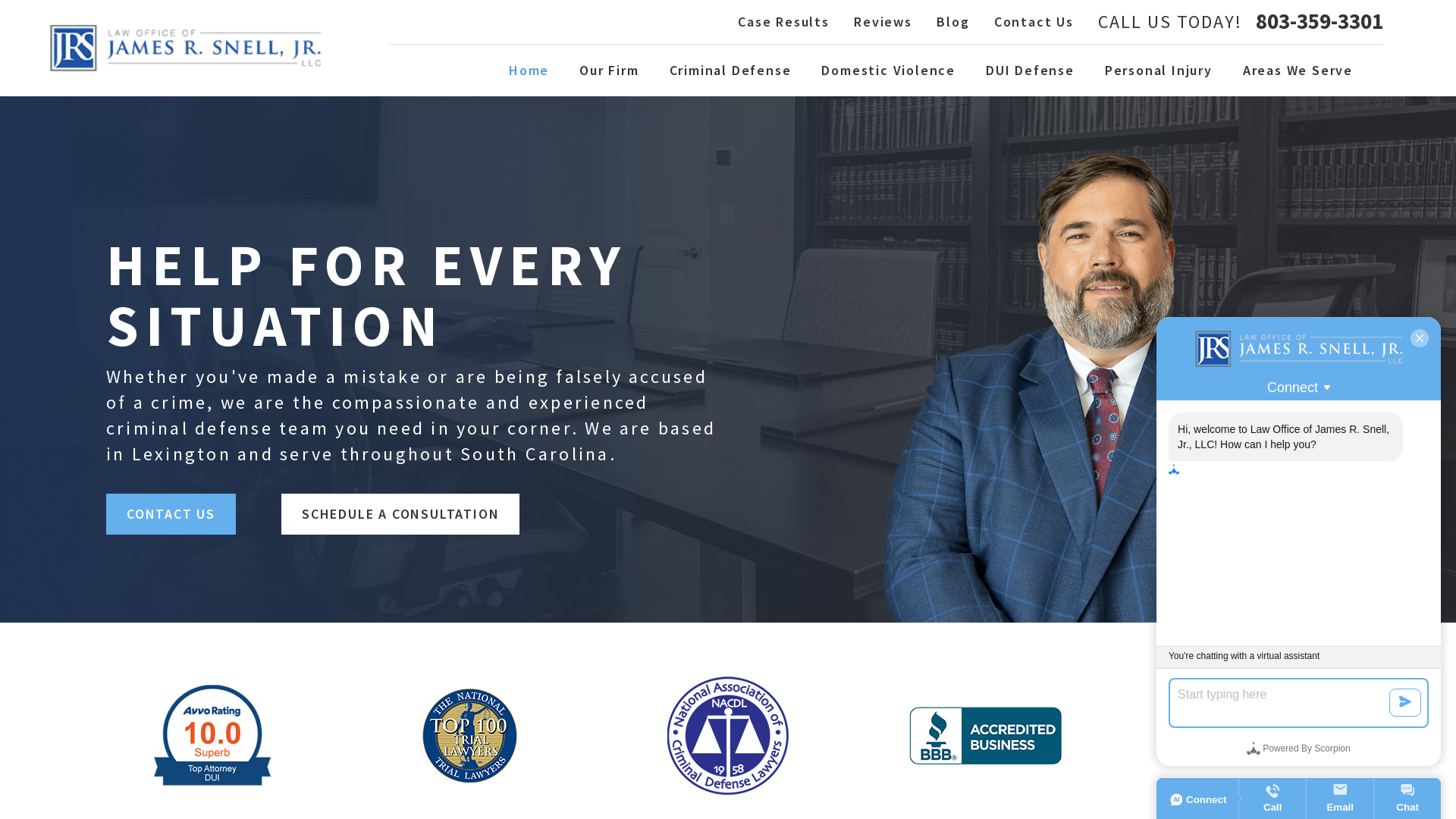 Criminal Defense Lawyer in Lexington, SC | Law Office of James R. Snell, Jr., LLC