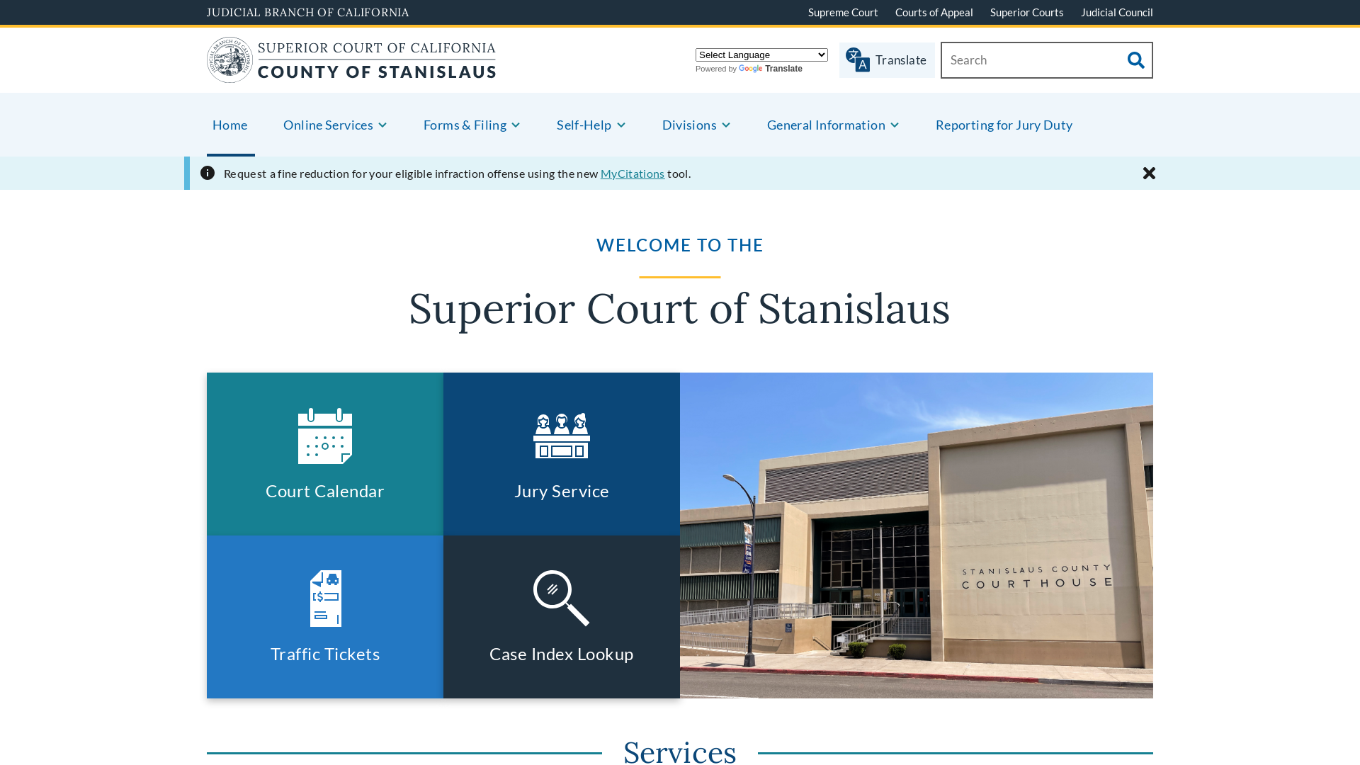 Home | Superior Court of California | County of Stanislaus