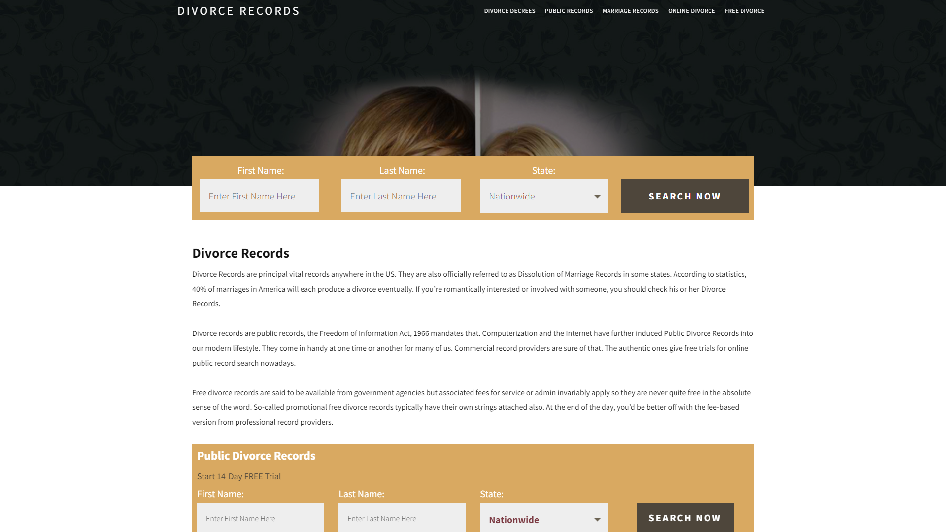 Public Divorce Records | Enter Name & Search | 14 Days FREE