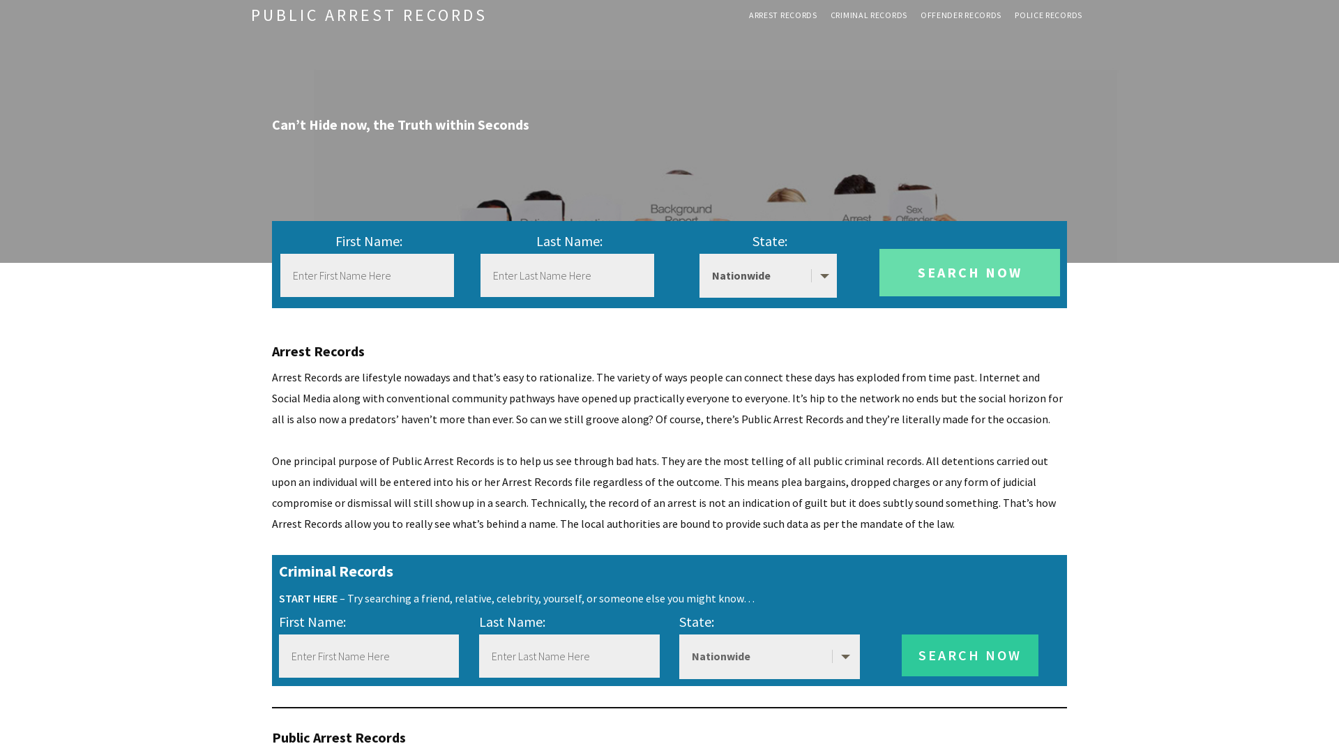 Arrest Records | Get Instant Reports On People