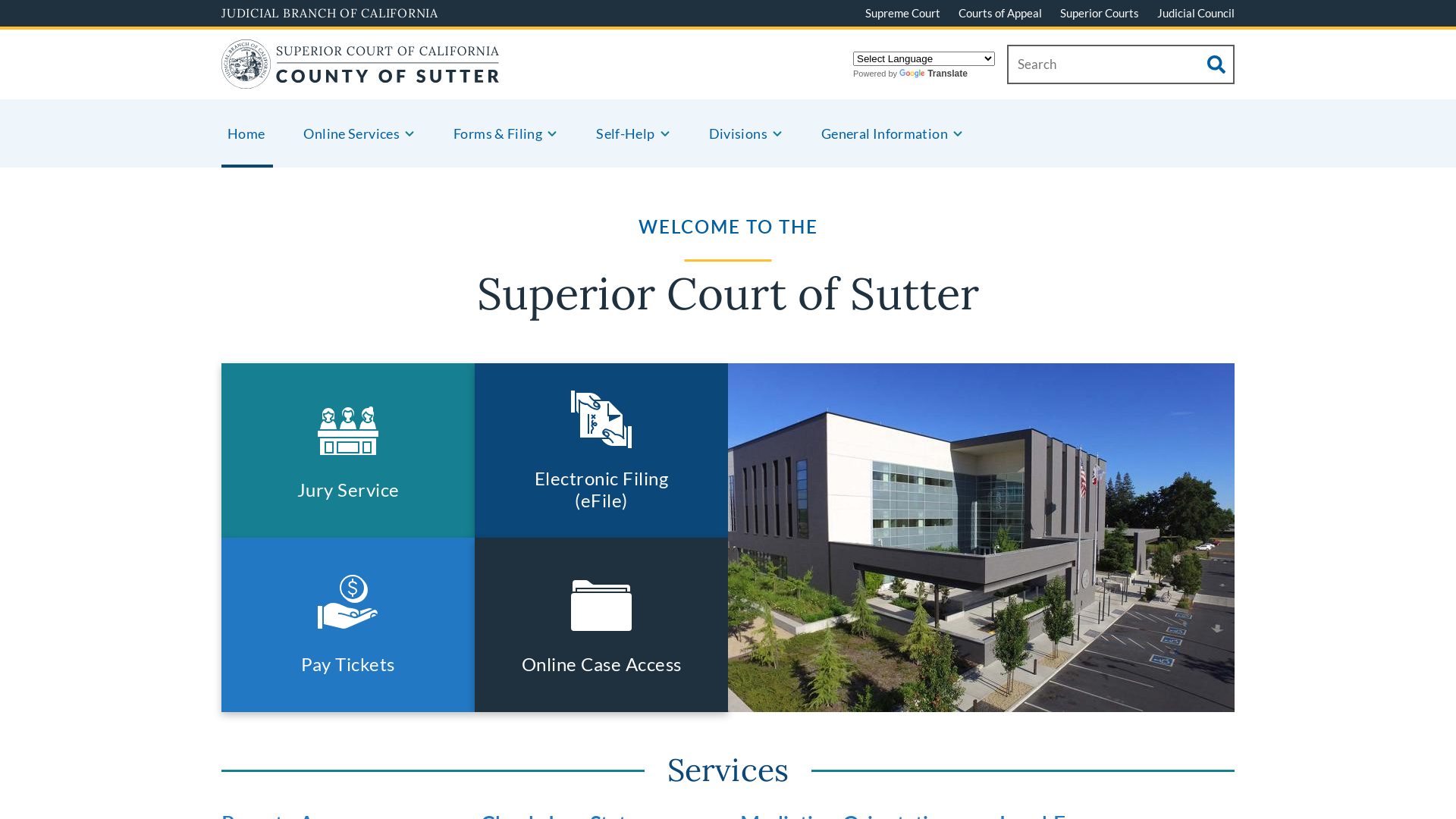 Home | Superior Court of California | County of Sutter