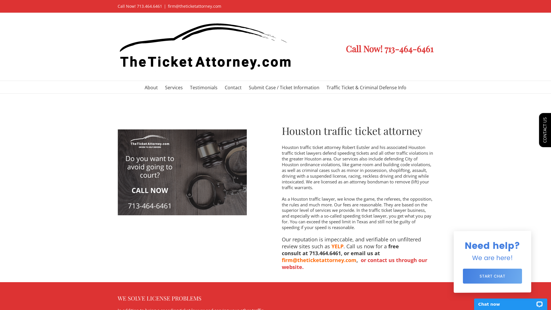 Houston Traffic Ticket Attorney - Eutsler Law Firm