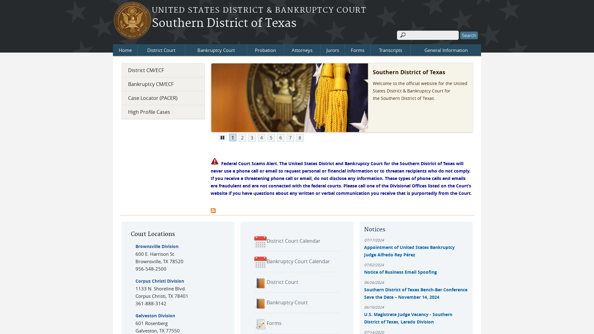 Southern District of Texas | United States District & Bankruptcy Court