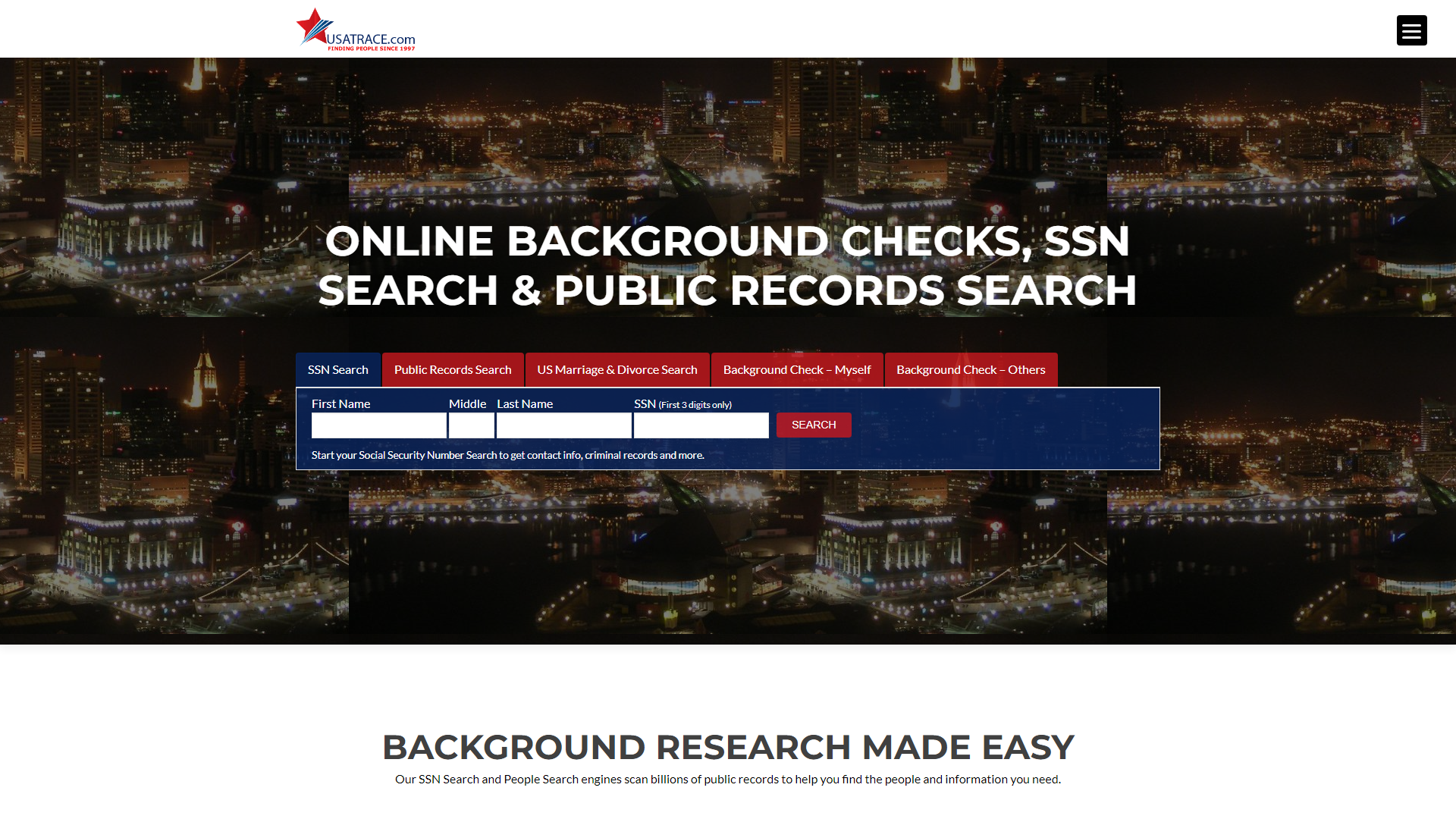 Real-Time Public Records Search, SSN Search & Background Checks