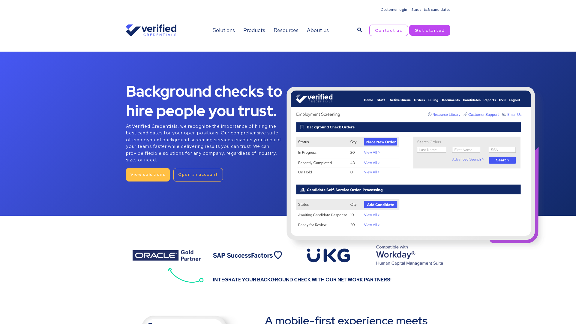 Verified Credentials | Trusted Background Screening