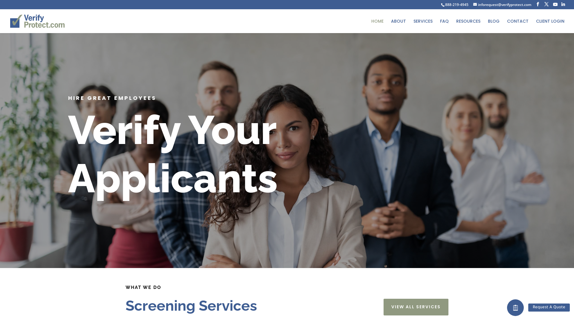 VerifyProtect.com | Pre-Employment Background Check Company