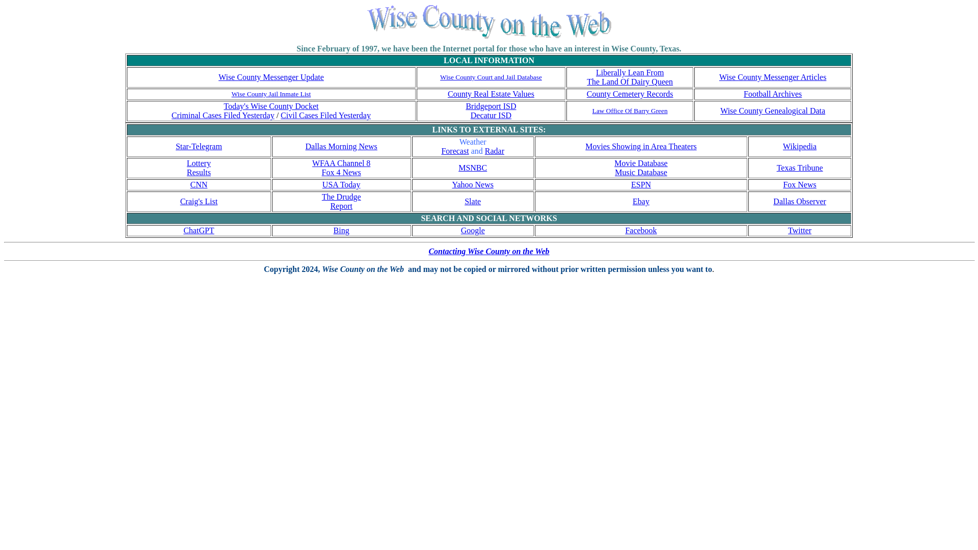 Wise County on the Web