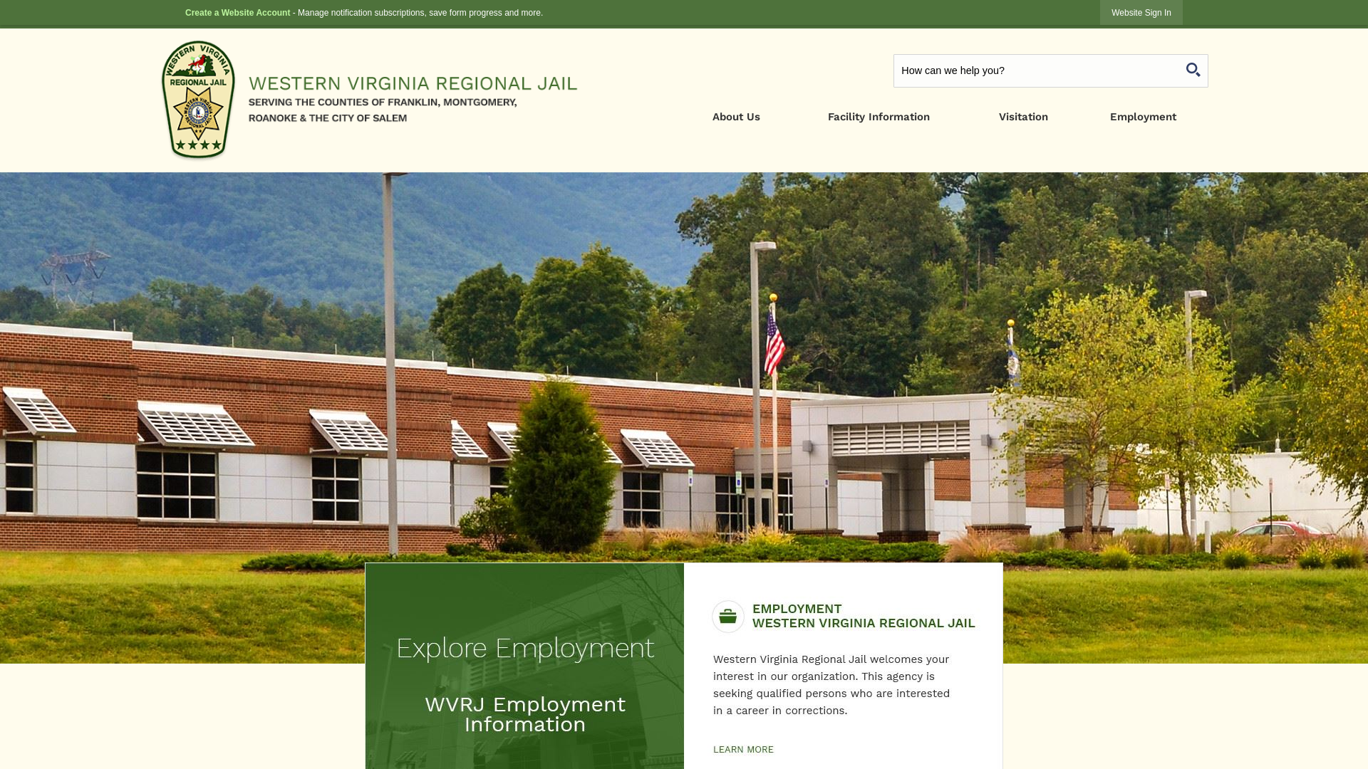 Western Virginia Regional Jail, VA | Official Website