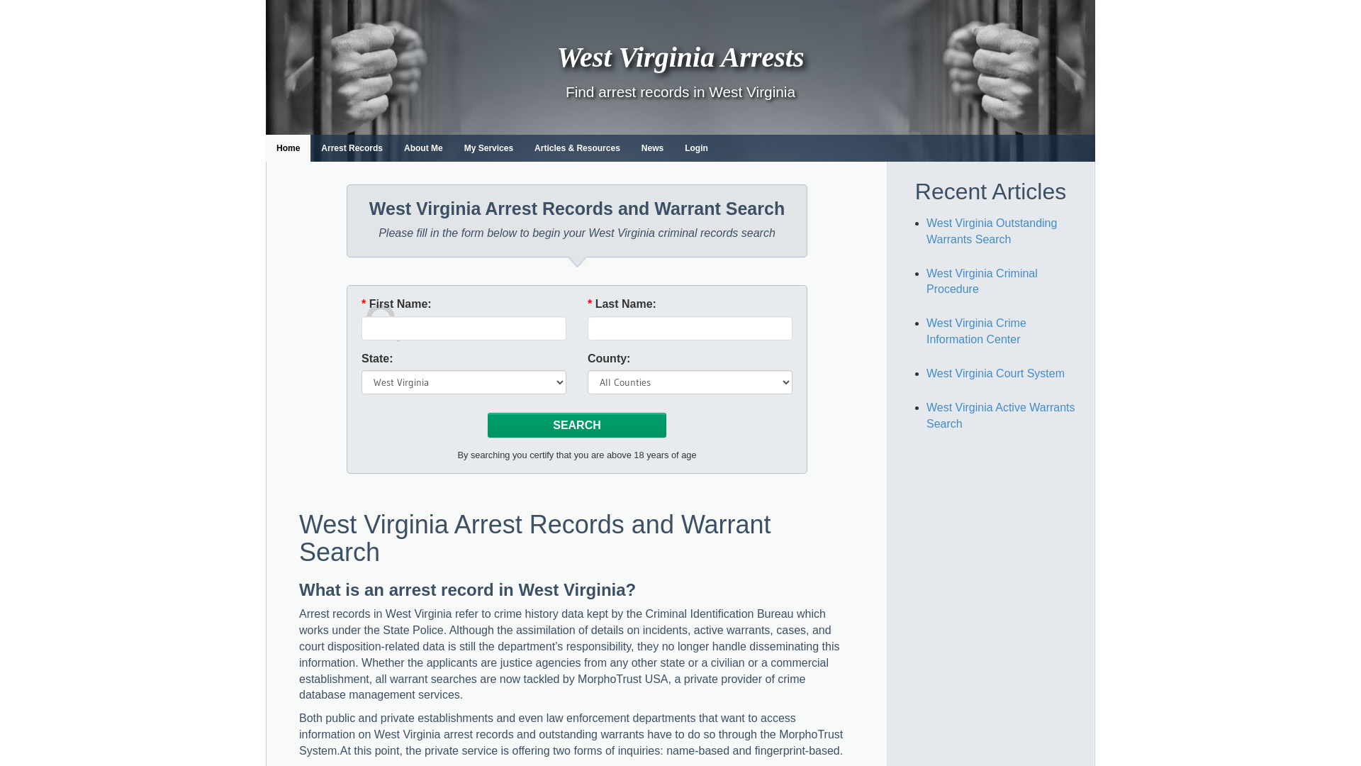 West Virginia Arrests